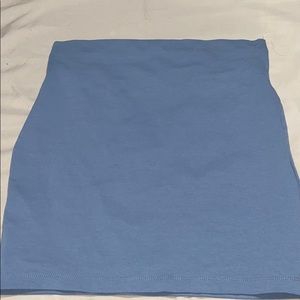 Baby blue pencil skirt